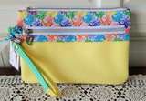 Clearly Colorful Wristlet