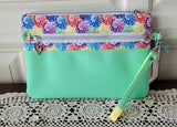 Clearly Colorful Wristlet