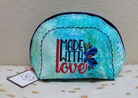 Clam Shell Cosmetic Bag