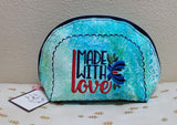 Clam Shell Cosmetic Bag