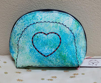 Clam Shell Cosmetic Bag